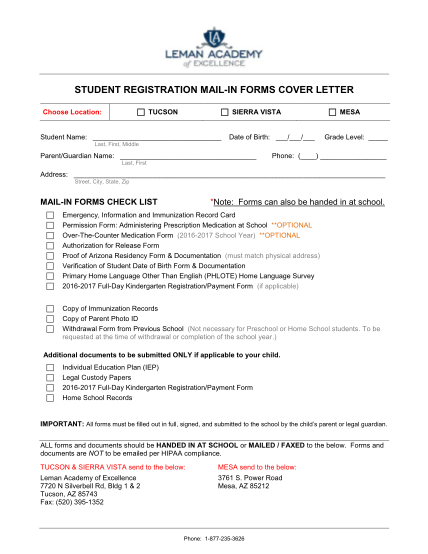 452245758-student-registration-mailin-forms-cover-letter-tucson-choose-location-sierra-vista-student-name-date-of-birth-mesa-grade-level-last-first-middle-parentguardian-name-phone-last-first-address-street-city-state-zip-mailin