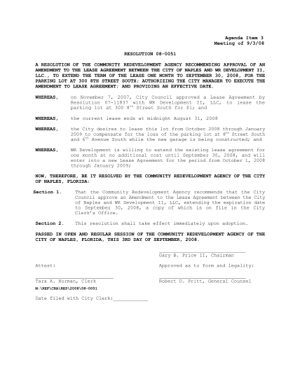 452249843-agenda-item-3-meeting-of-9308-resolution-080051-a-resolution-of-the-community-redevelopment-agency-recommending-approval-of-an-amendment-to-the-lease-agreement-between-the-city-of-naples-and-wr-development-ii-llc