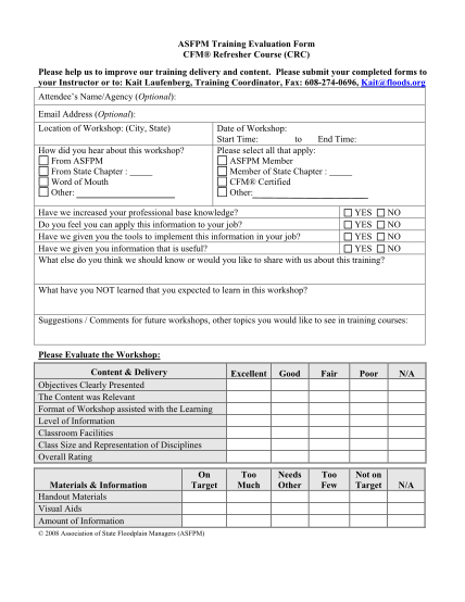 105 Post Training Evaluation Form Free To Edit Download Print 105 Post Training Evaluation Form Free To Edit Download Print