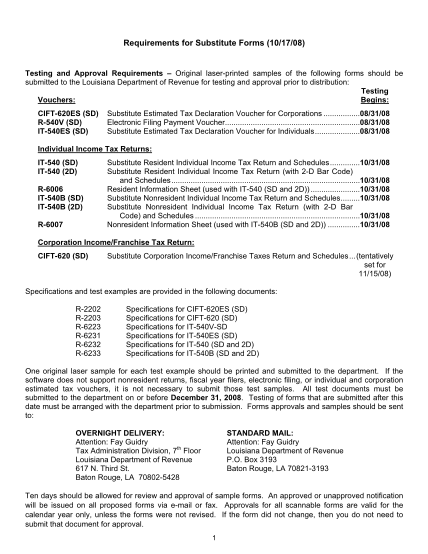 452955142-requirements-for-substitute-forms-101708-louisiana-bb-rev-state-la