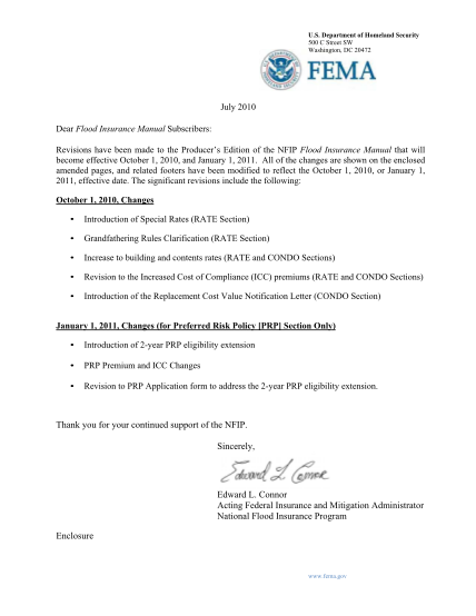 45329-change_pkg_prod-thank-you-for-your-continued-support-of-the-nfip-sincerely-edward--fema-federal-emergency-management-agency-forms-and-applications-fema