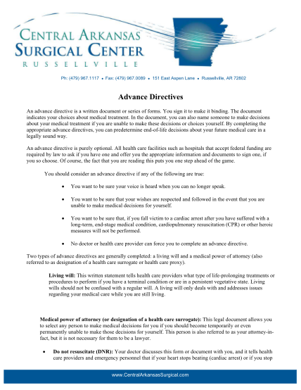 453326643-advance-directives-central-arkansas-surgical-center
