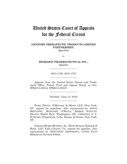 456047478-united-states-court-of-appeals-for-the-federal-circuit-genzyme-therapeutic-products-limited-partnership-appellant-v-cafc-uscourts