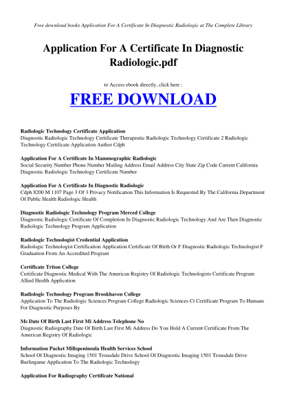 456224745-application-for-a-certificate-in-diagnostic-radiologicpdf-download-and-read-books-application-for-a-certificate-in-diagnostic-radiologic-pdf-radiorusak-esy