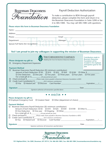 456815870-payroll-deduction-authorization-the-bozeman-health-foundation-bozemanhealthfoundation