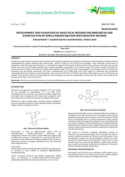 457908356-vol-3-issue-1-2015-issn-23475528-research-article-development-and-validation-of-analytical-method-for-and-by-simultaneous-eqution-spectroscopic-method-parasvirani12-rajanitsojitra2hasumatiraj2-vineet-jain2