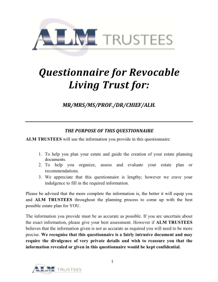 46008624-questionnaire-for-revocable-bliving-trustb-for-alm-consulting