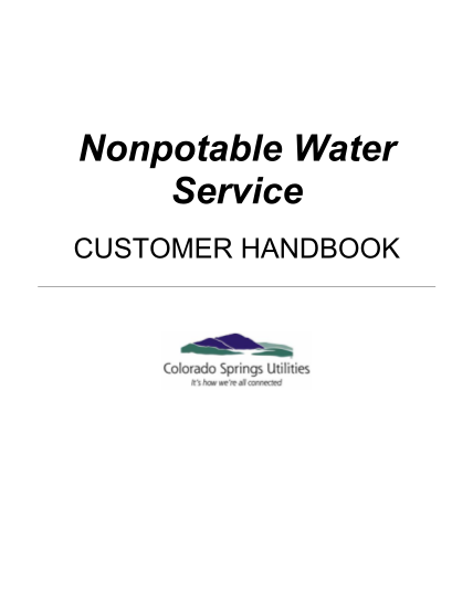 46149985-nonpotable-water-service-customer-handbook-colorado-springs-csu