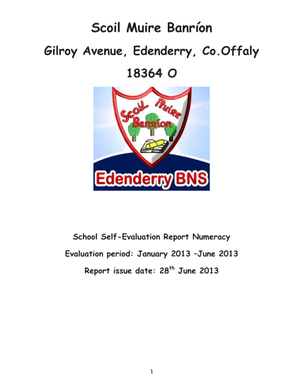 462348441-school-self-evaluation-report-numeracy-scoil-muire-banr-on-edenderrybns