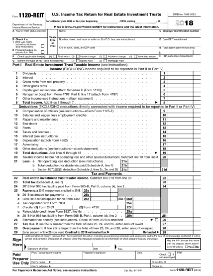 463015326-2018-form-1120-reit-us-income-tax-return-for-real-estate-investment-trusts