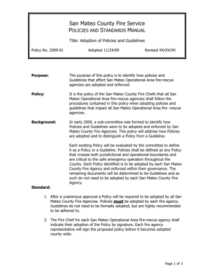 463663045-adoption-of-policy-and-guidelines-2009-01-policy-11-24-09-smcfireservice