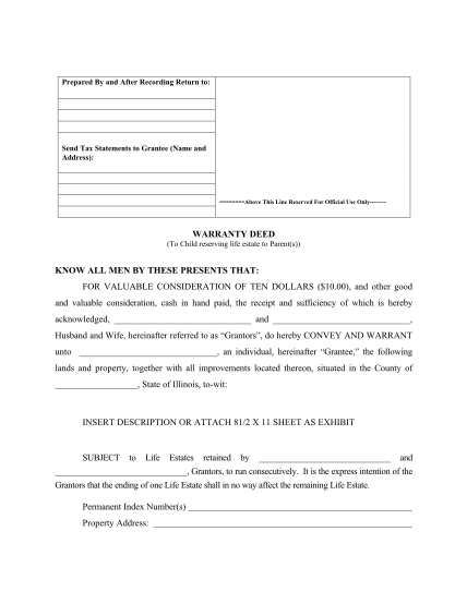 463681-fillable-illinois-warranty-deed-reserving-life-estate-form