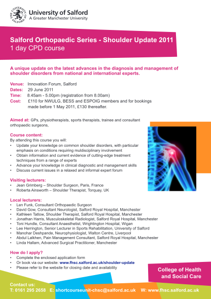 46376828-salford-orthopaedic-series-shoulder-update-2011-1-day-cpd-course