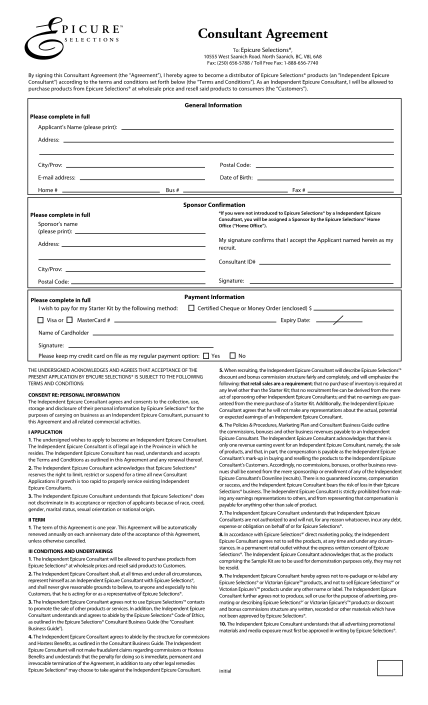 46413108-fillable-epicure-consultant-agreement-form