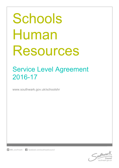 464421356-schools-human-resources-service-level-agreement-2016-17-southwark-gov
