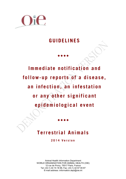46463065-guidelines-immediate-notification-and-follow-up-reports-of-a-oie-oie