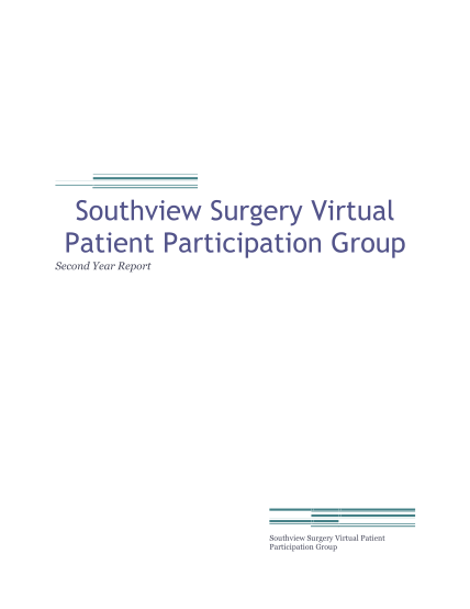 464739220-southview-surgery-virtual-patient-participation-group-second-year-report-southviewmedicalpractice-nhs