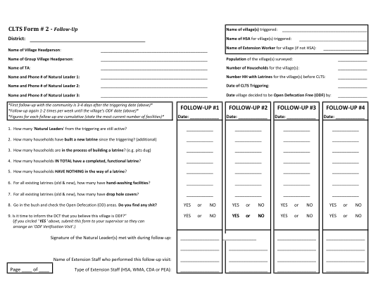 46491430-follow-up-form-community-led-total-sanitation-communityledtotalsanitation