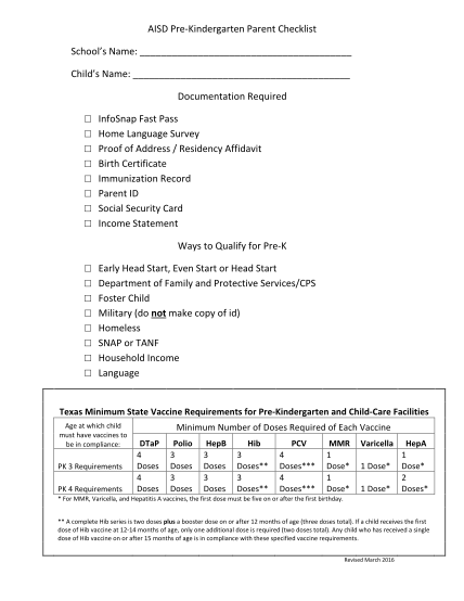 465231215-aisd-pre-kindergarten-parent-checklist-school39s-name-child39s