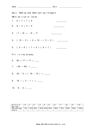 466739177-quiz-adding-and-subtracting-integers-math-worksheets-center