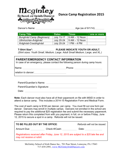467157995-dance-camp-enrollment-form-2015-mcginley-school-of-irish