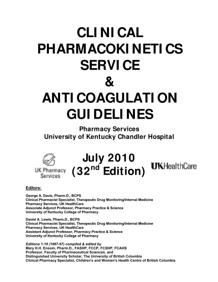 46722530-clinical-pharmacokinetics-service-anticoagulation-guidelines-hosp-uky