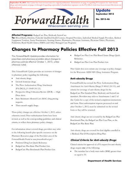 46781623-forwardhealth-update-2013-46-changes-to-pharmacy-policies-effective-fall-2013-forwardhealth-wi