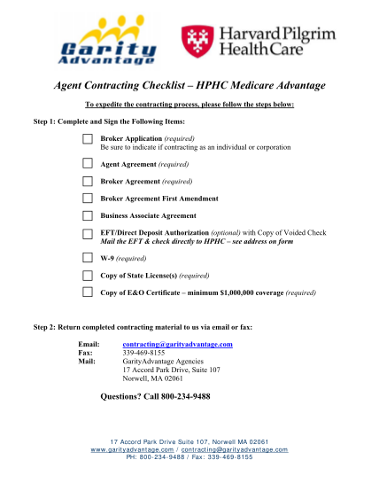 46783281-agent-contracting-checklist-hphc-medicare-garityadvantage