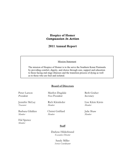 469201926-2011-annual-report-hospice-of-homer-hospiceofhomer
