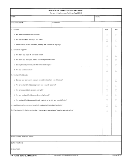 47001071-fillable-bleacher-inspection-checklist-pdf-form-knox-army