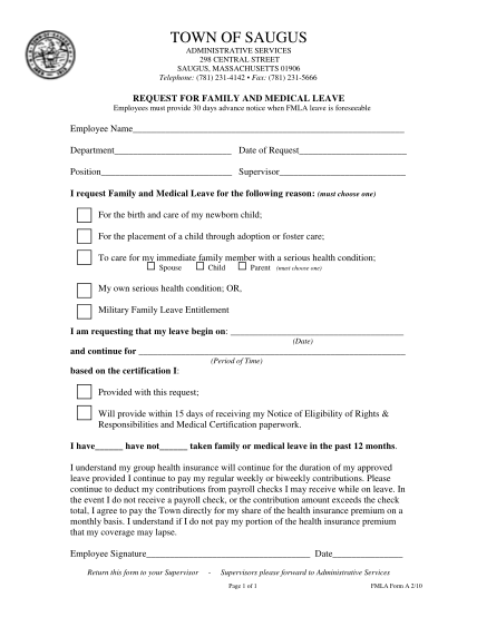 47120370-fmla-request-form-town-of-saugus-saugus-ma