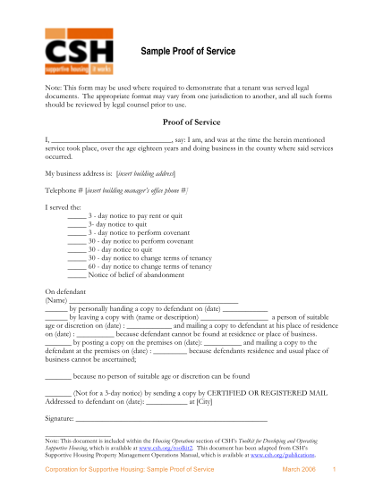 47251288-sample-proof-of-service-corporation-for-supportive-housing-csh