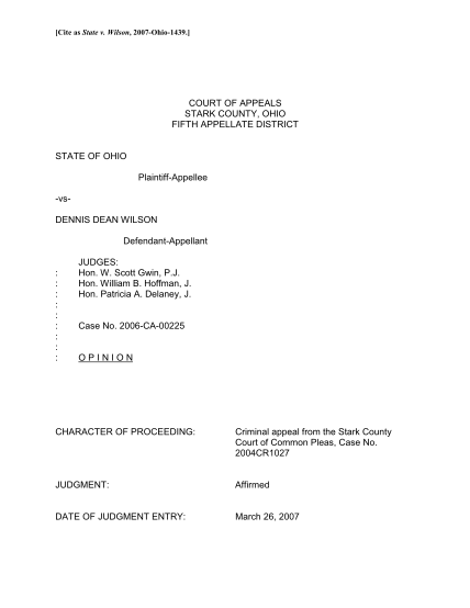 474258058-court-of-appeals-stark-county-ohio-fifth-appellate-district-state-of-ohio-plaintiffappellee-vsdennis-dean-wilson-defendantappellant-judges-hon