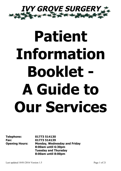 474696445-practice-booklet-ivy-grove-surgery-ivygrove-org
