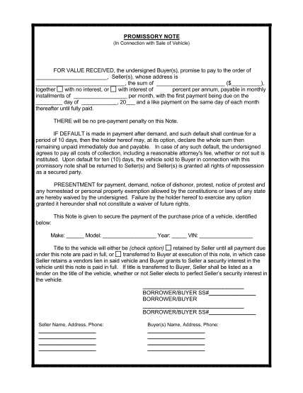 12 Fillable Pdf Promissory Note Free To Edit Download And Print Cocodoc 4171