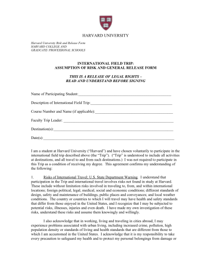 47563585-fillable-harvard-assumption-of-risk-and-release-form-hbs