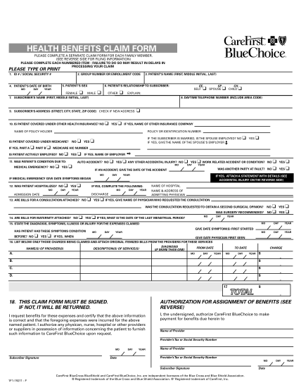 19 Bcbs International Claim Form - Free To Edit, Download & Print | CocoDoc