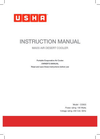 478207696-instruction-manual-maxx-air-desert-cooler-portable-evaporative-air-cooler-owners-manual-read-and-save-these-instructions-before-use-model-cd503-power-rating-190-watts-voltage-rating-230-volt-50hz-quick-start-guide-fill-the-tank-with