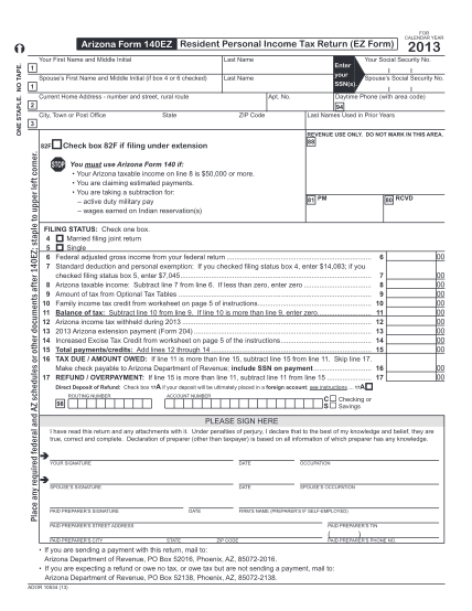 47839340-az-form20140ez-resident20personal20income20tax-13pdf-arizona-form-140ez-resident-personal-income-tax-return-ez-form-last-name-spouse-s-first-name-and-middle-initial-if-box-4-or-6-checked-one-staple