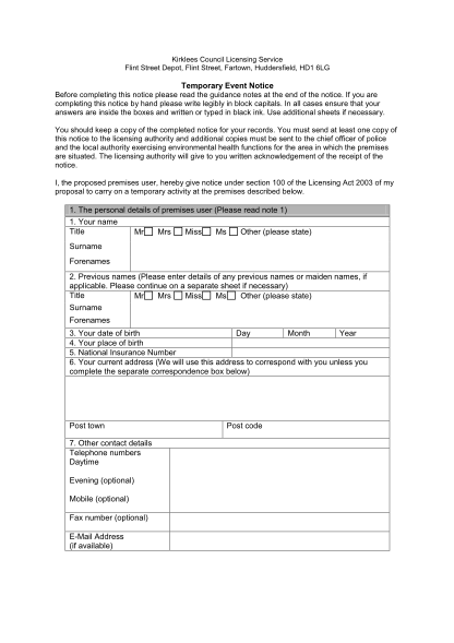 47935435-fillable-license-kirklees-temporary-event-notice-form-kirklees-gov