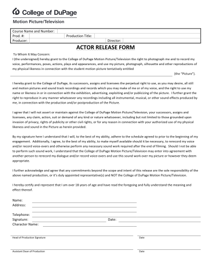 48142139-actor-release-form-college-of-dupage-cod