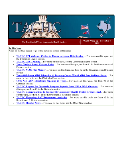 48159208-the-heartbeat-of-texas-community-health-centers-weekly-wrap-up-november-8-2013-in-this-issue-click-on-the-blue-header-to-go-to-the-pertinent-section-of-this-email-tachc