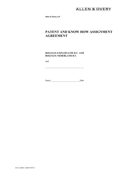 482691237-patent-and-know-how-assignment-agreement-compact-door