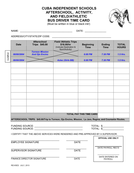 48365464-fillable-school-bus-driver-activity-time-sheet-form