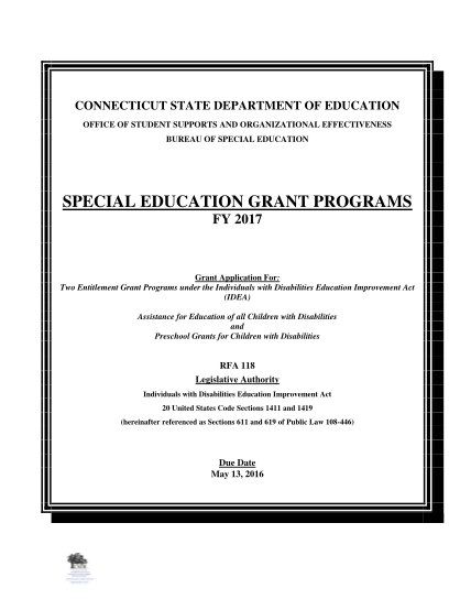 483683817-connecticut-state-department-of-education-office-of-student-supports-and-organizational-effectiveness-bureau-of-special-education-special-education-grant-programs-fy-2017-grant-application-for-two-entitlement-grant-programs-under-the