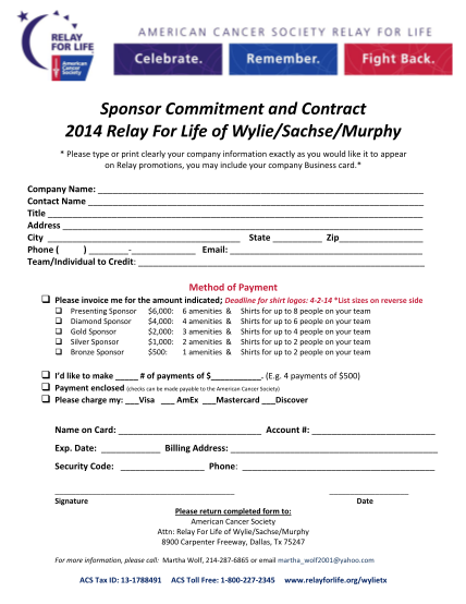 48428437-sponsor-commitment-and-contract-2014-relay-for-life-of-wylie-bb-relay-acsevents