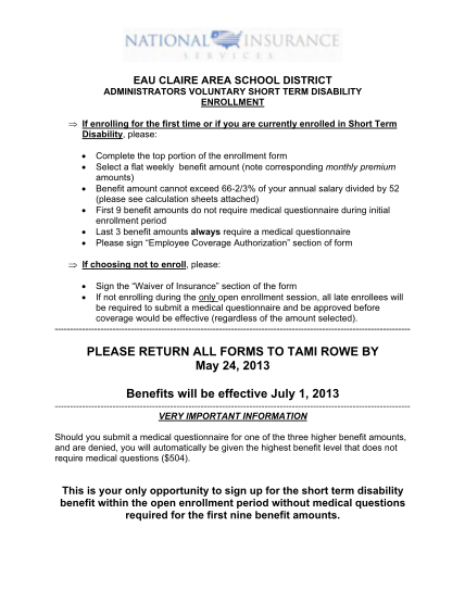 484434234-eau-claire-area-school-district-administrators-voluntary-short-term-disability-enrollment-if-enrolling-for-the-first-time-or-if-you-are-currently-enrolled-in-short-term-disability-please-complete-the-top-portion-of-the-enrollment-form