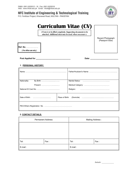 484595145-curriculum-vitae-cv-nfcietedupk-nfciet-edu
