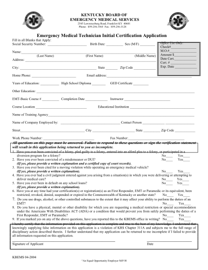 48461980-emergency-medical-technician-initial-certification-application