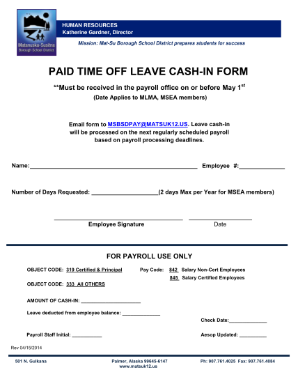 48473657-fillable-msbsd-paid-time-off-leave-cash-in-form